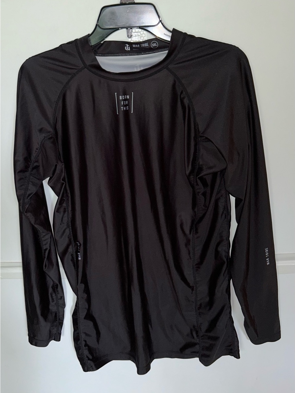 War Tribe men’s black Jui Jitsu LS athletic shirt. XXL